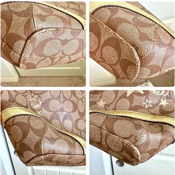💜COACH Heritage Tote Stars Signature - Picture 11 of 11